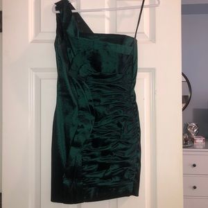 Emerald green cocktail dress